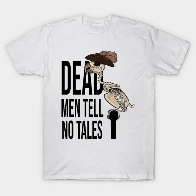 Dead Men Tell No Tales Parrot T-Shirt by JBeasleyDesigns